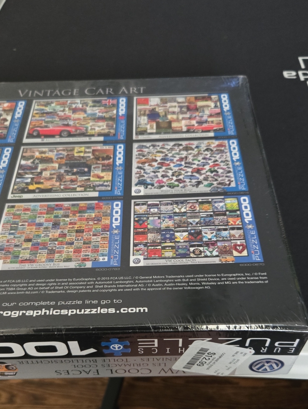 Eurographics puzzle VW Cool Faces 1000 pieces. NWT. Factory Sealed. - Picture 5 of 7